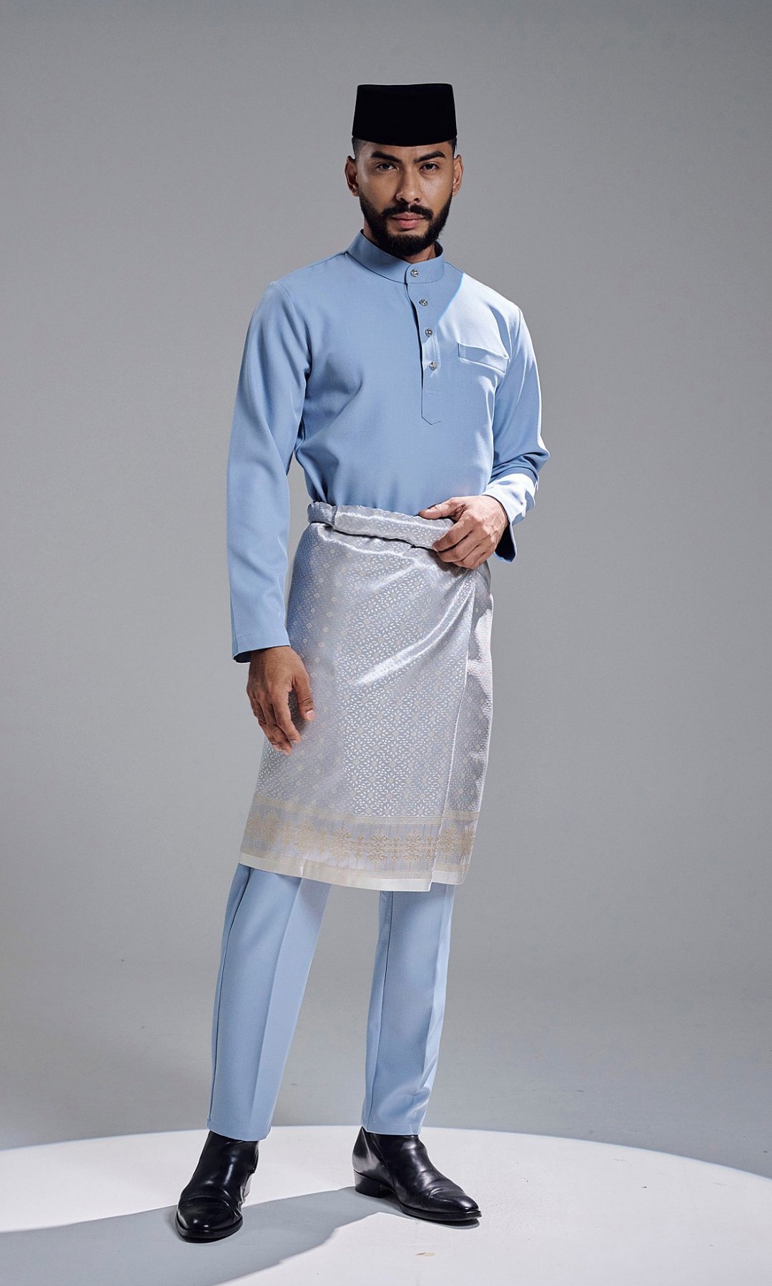 KHAREEF BAJU MELAYU - ASH BLUE