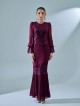 ARISSA DRESS - BURGUNDY