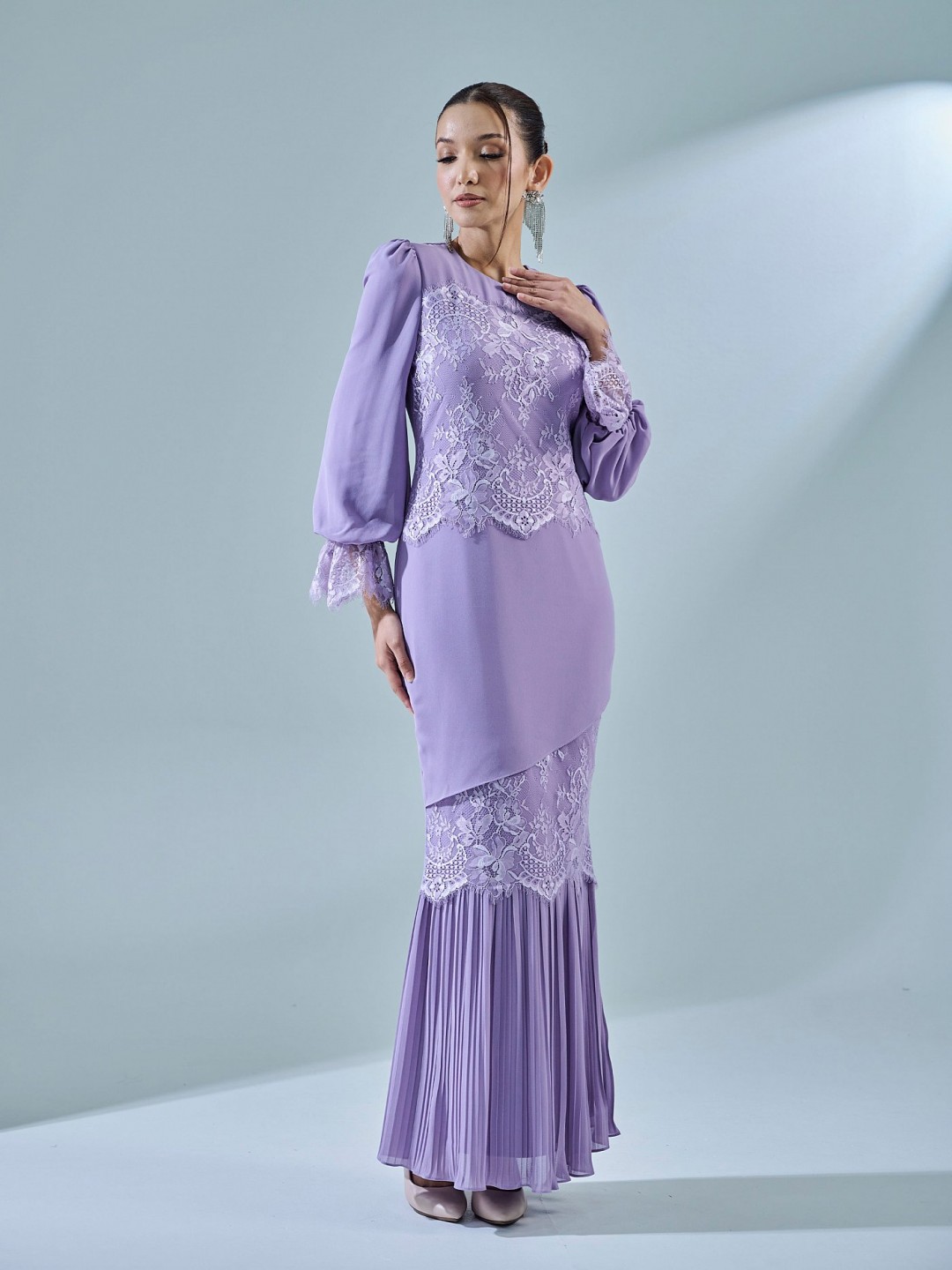 ARISSA DRESS - DUSTY PURPLE