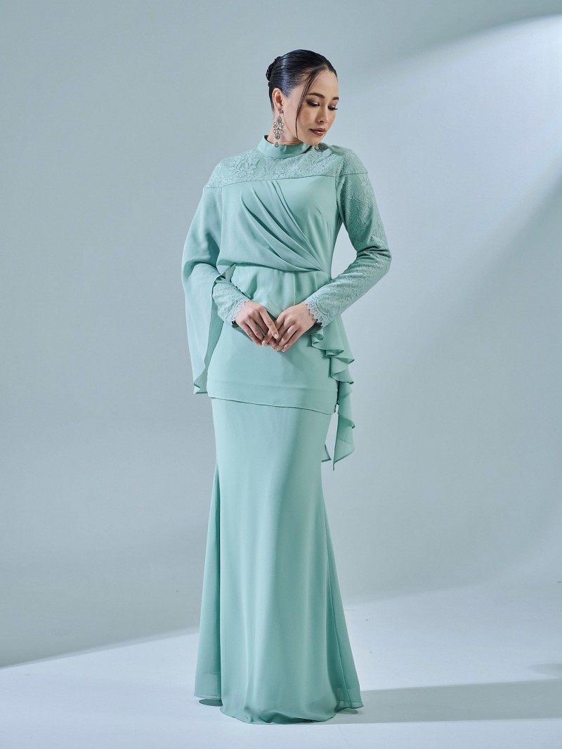 RAVIANA KURUNG - SAGE GREEN