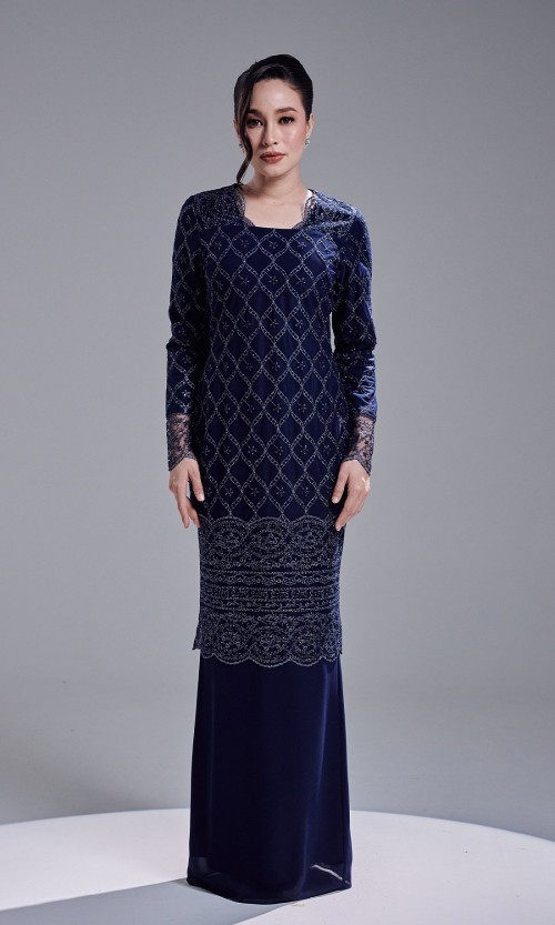 AVIANA DRESS - NAVY