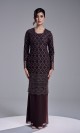 AVIANA DRESS - MAHOGANY
