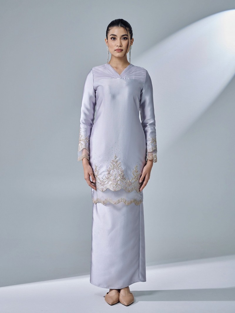 HANISTA KURUNG - SILVER GREY