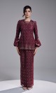 SHAZA KURUNG - BURGUNDY