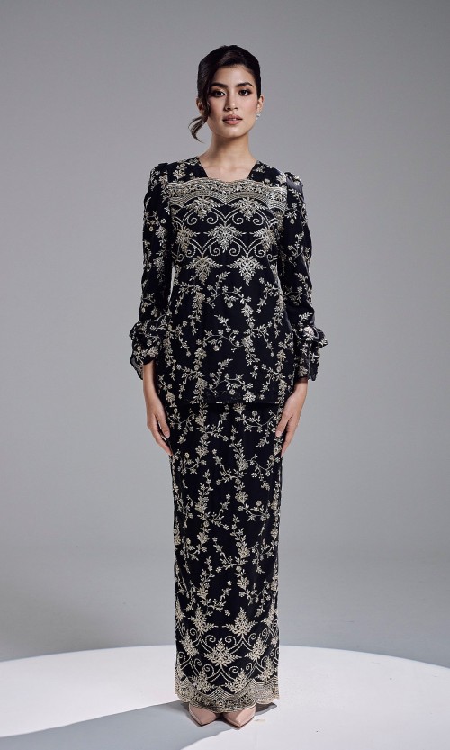 AMBER KURUNG - BLACK