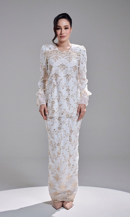 AMBER KURUNG - OFF WHITE