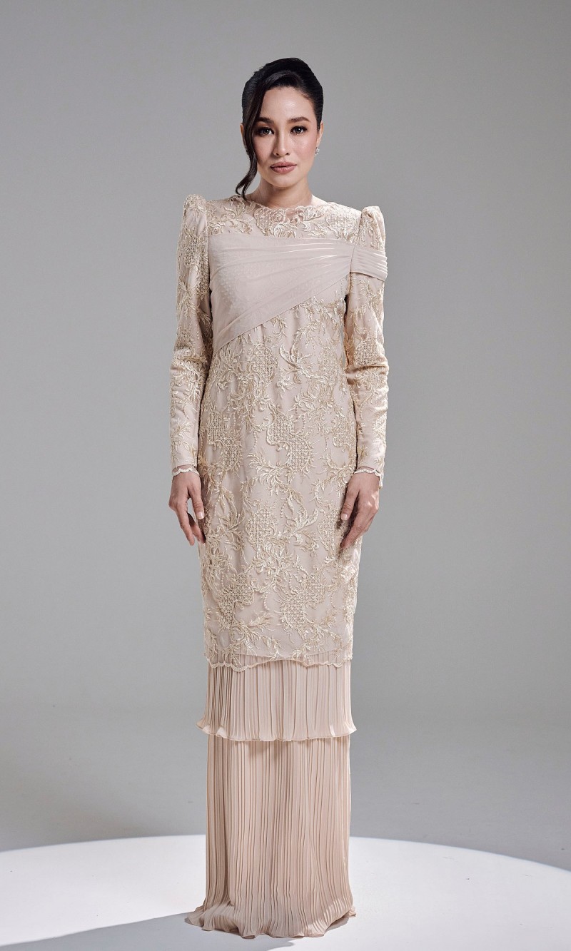 ROZELLE DRESS - CHAMPAGNE