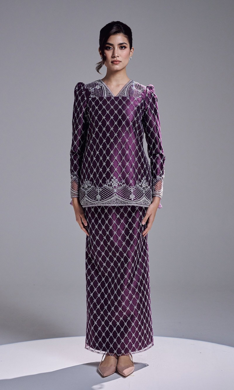 MAHARANI KURUNG - DARK PURPLE