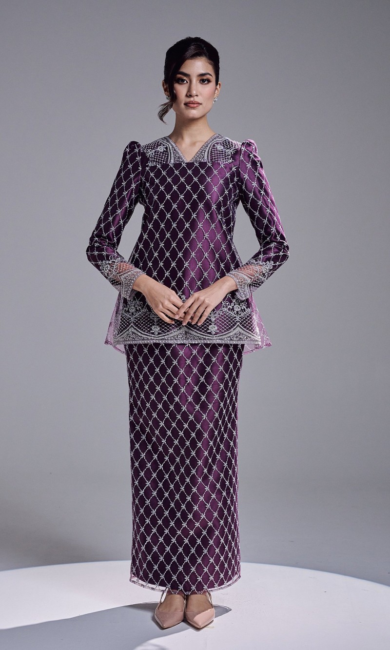 MAHARANI KURUNG - DARK PURPLE