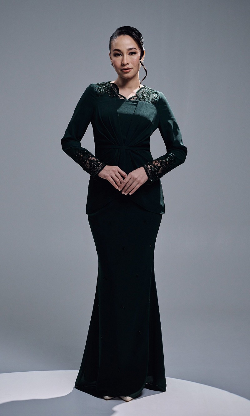 SADEERA KURUNG - DARK GREEN