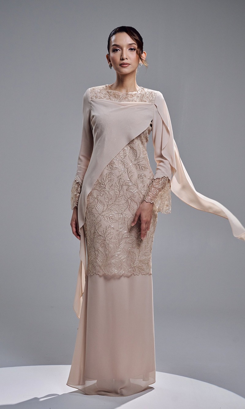 GRACIA DRESS - CHAMPAGNE