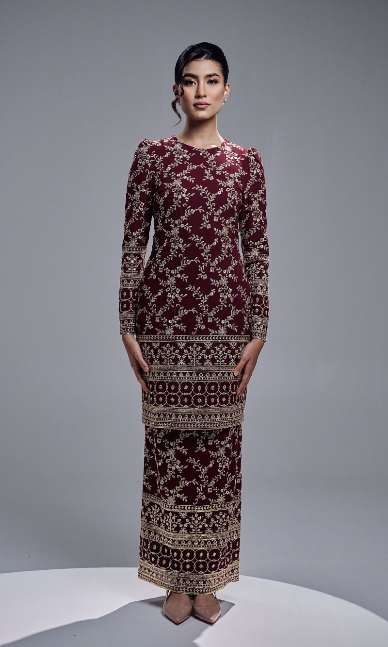 ARISYA KURUNG - BURGUNDY