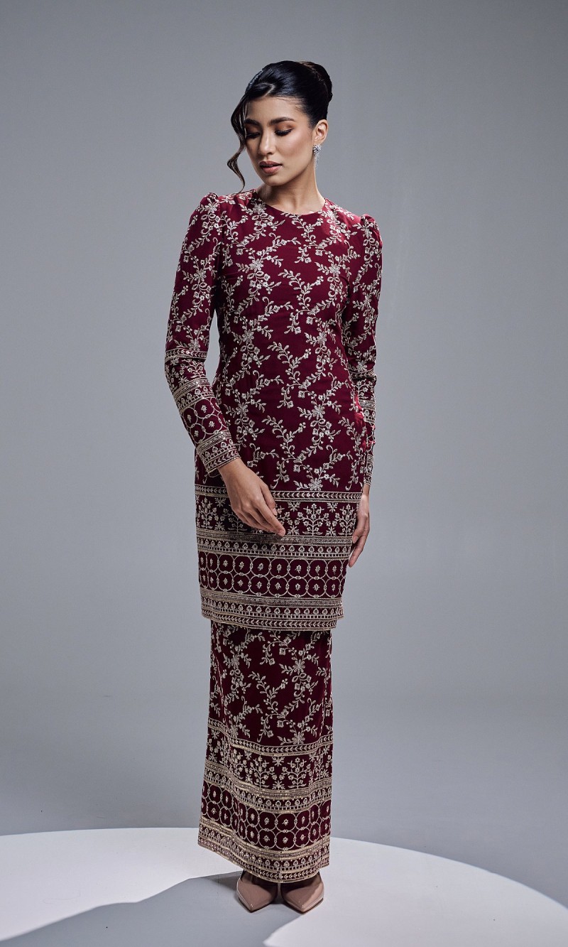 ARISYA KURUNG - BURGUNDY