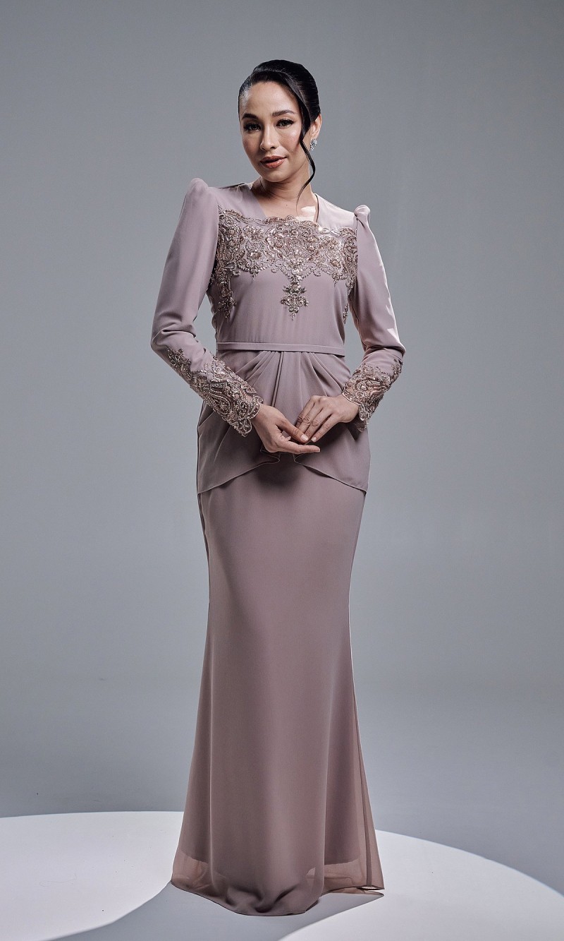 ASRIVIA DRESS - PALE MAUVE