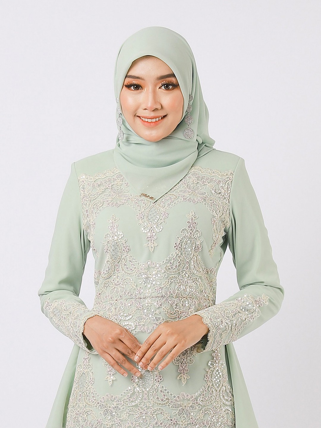 RESNIKA SHAWL - DUSTY GREEN
