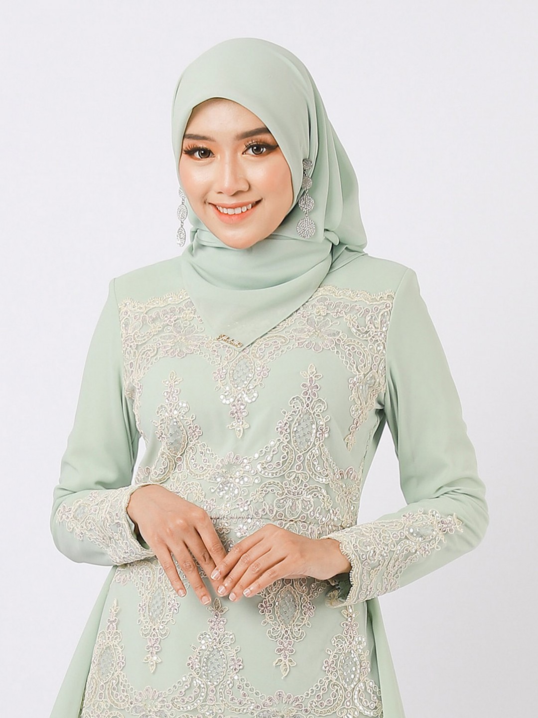RESNIKA SHAWL - DUSTY GREEN