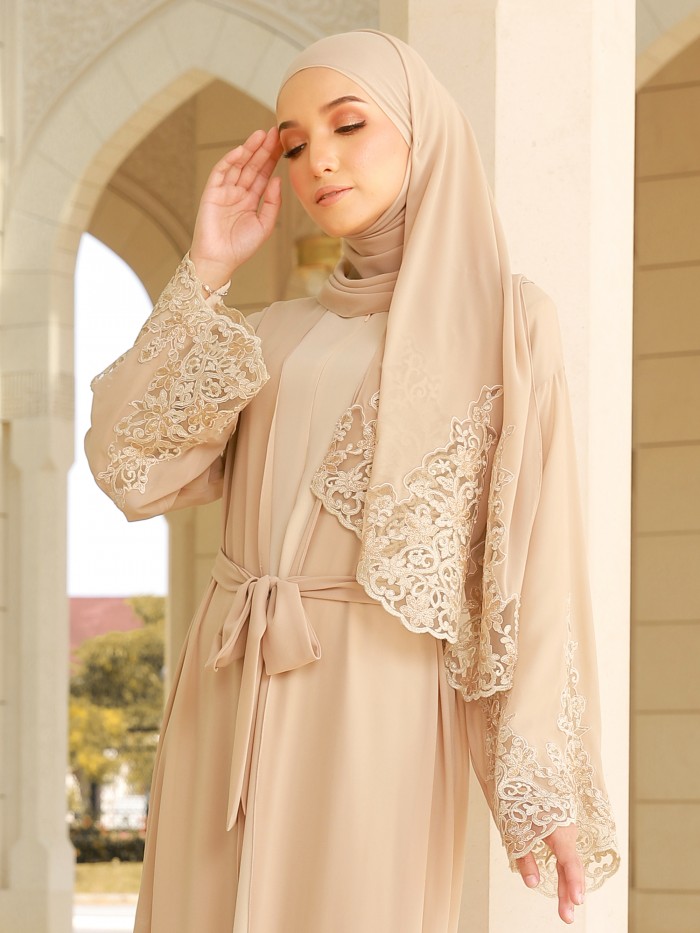ZOFIYA ABAYA - NUDE GOLD