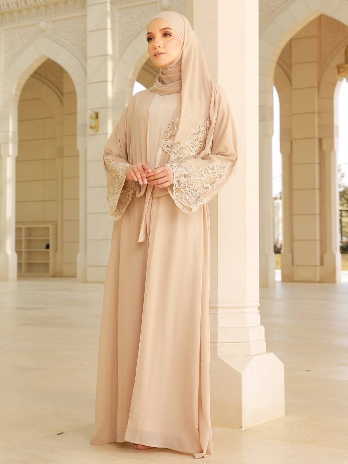 ZOFIYA ABAYA - NUDE GOLD