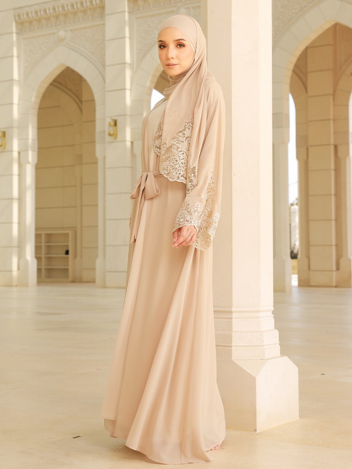 ZOFIYA ABAYA - NUDE GOLD