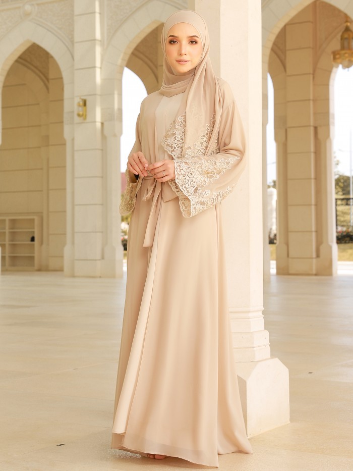 ZOFIYA ABAYA - NUDE GOLD
