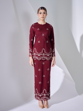 VALENCIA KURUNG - MAROON