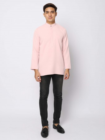 AUFMAN KURTA ZIP - SOFT PEACH