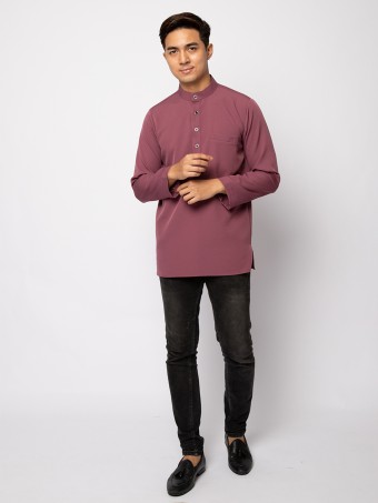 HELMICO KURTA BUTTON - DUSKY MAUVE