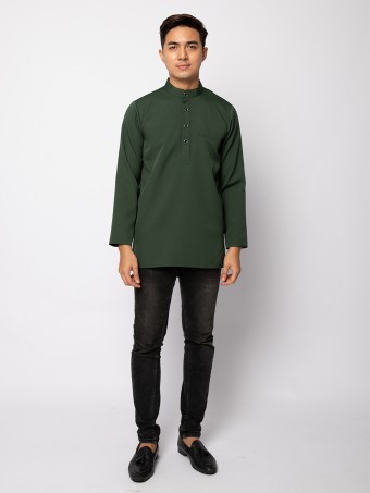 HELMICO KURTA BUTTON - EMERALD