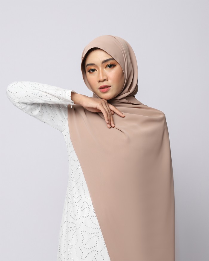 LABELLE SHAWL - NATURAL BROWN