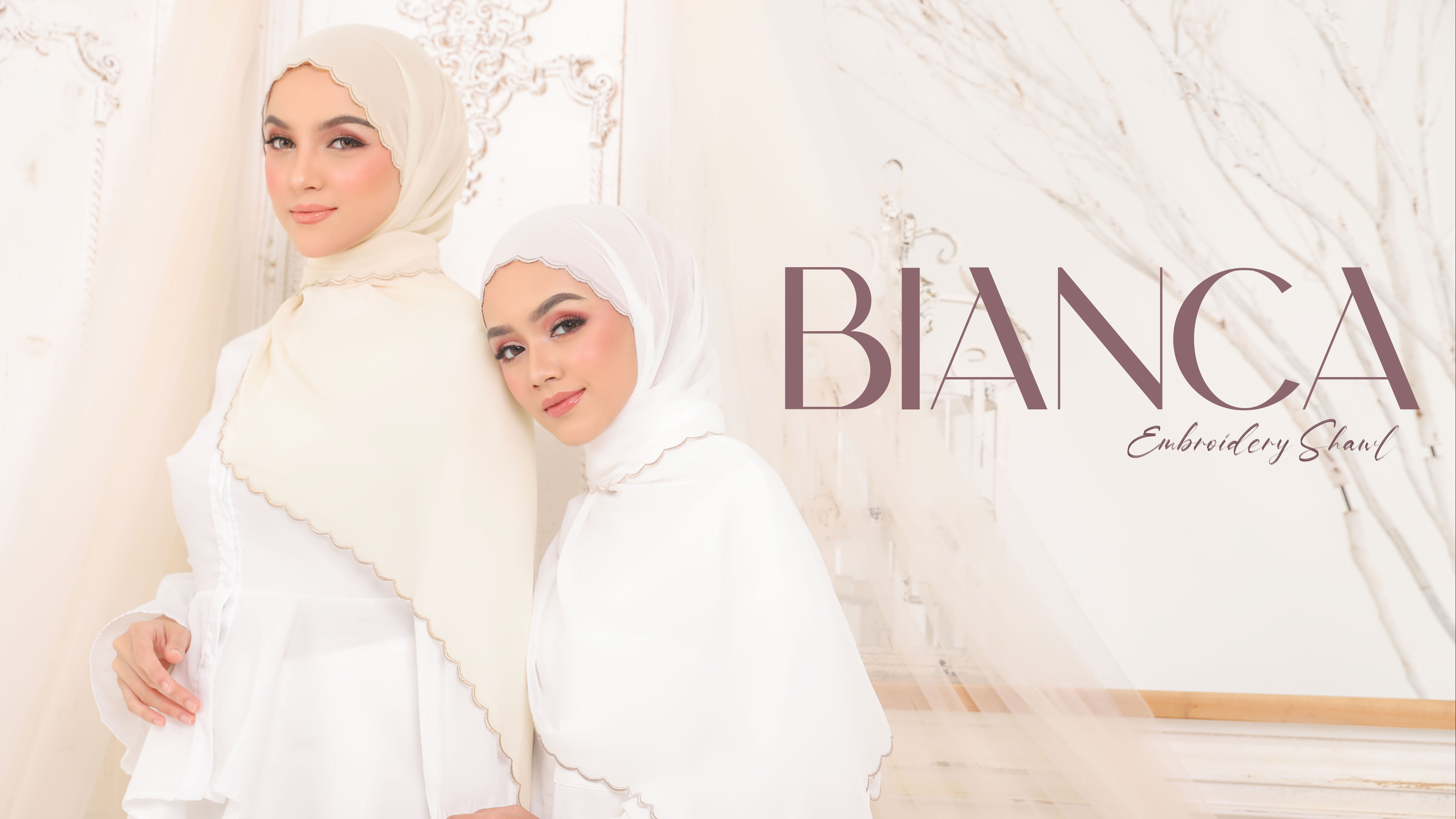 BIANCA EMBROIDERRY SHAWL
