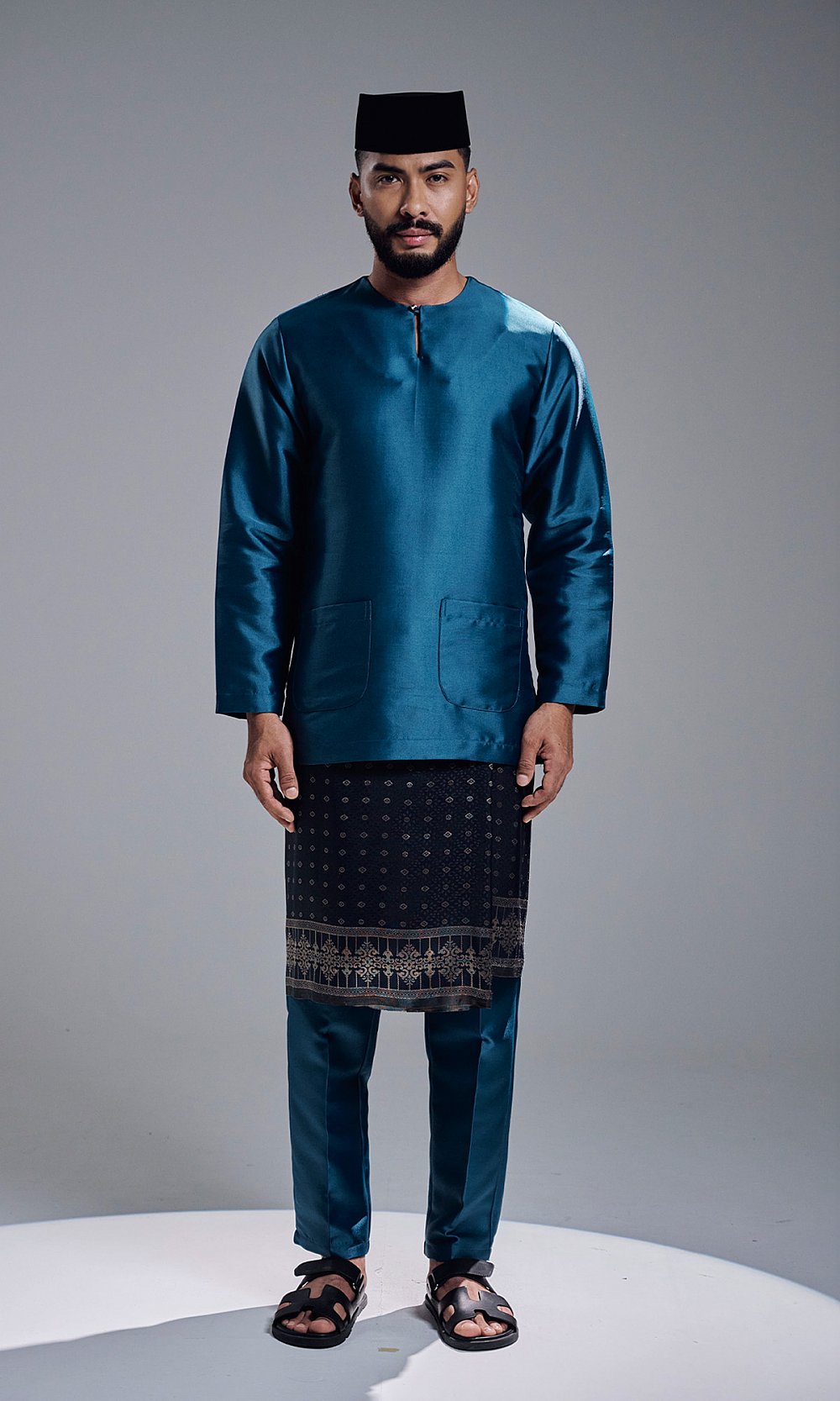 AZRAVI BAJU MELAYU - TEAL BLUE