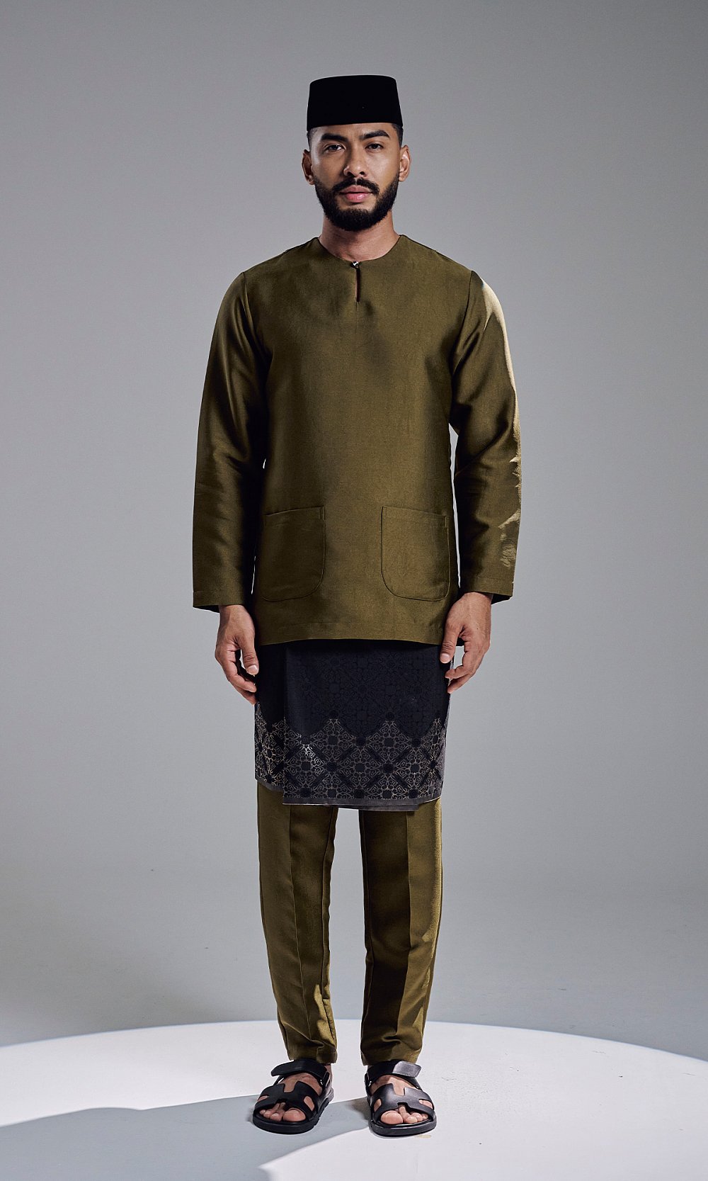 AZRAVI BAJU MELAYU - DARK OLIVE