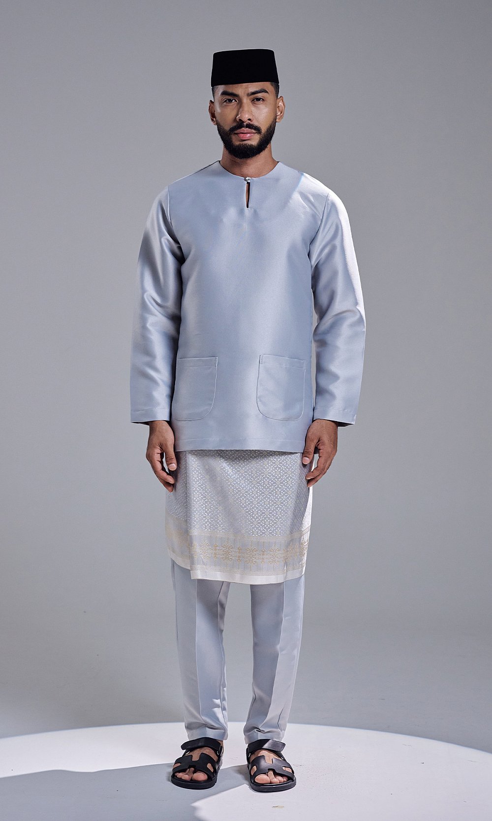 AZRAVI BAJU MELAYU - STEEL GREY
