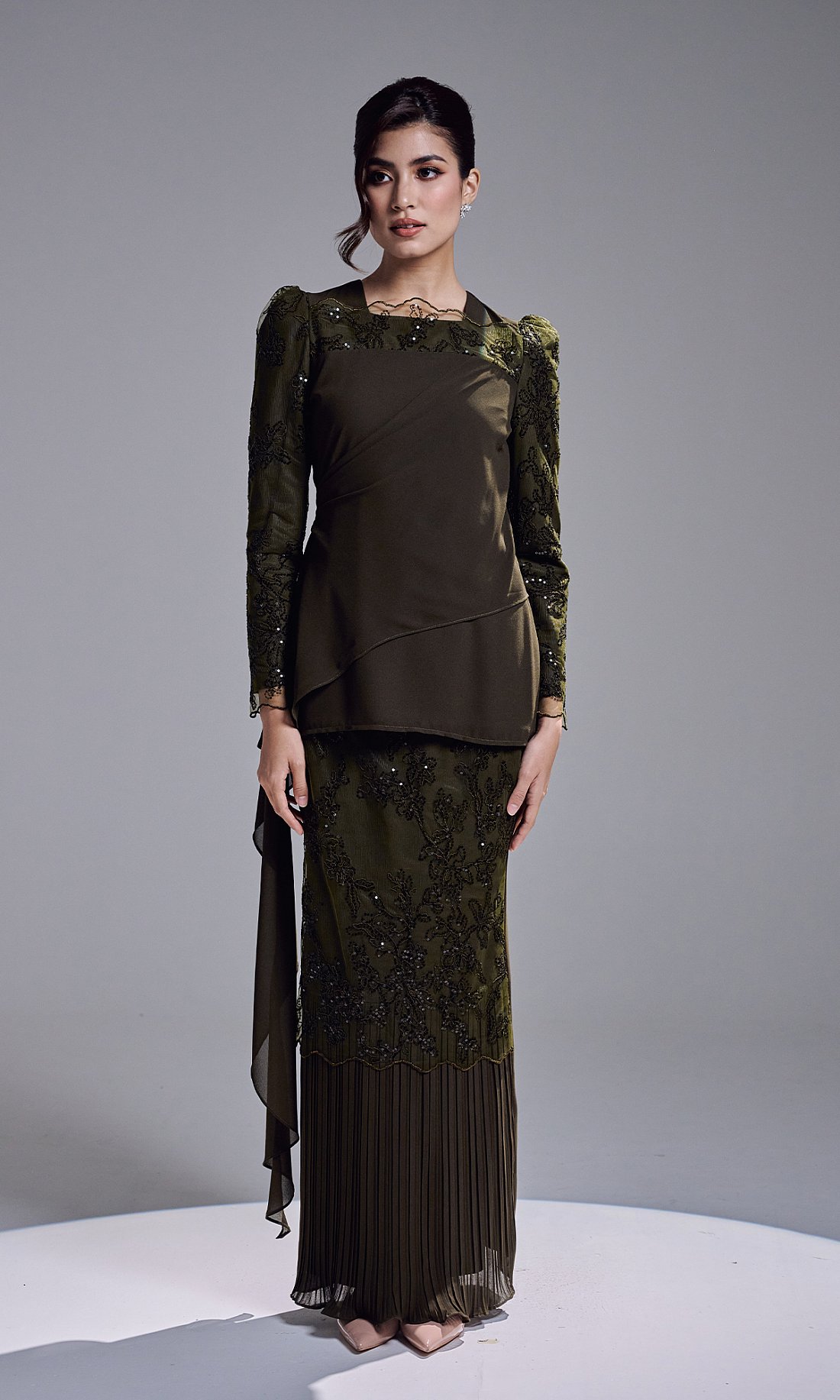 ESKADIA KURUNG - DARK OLIVE