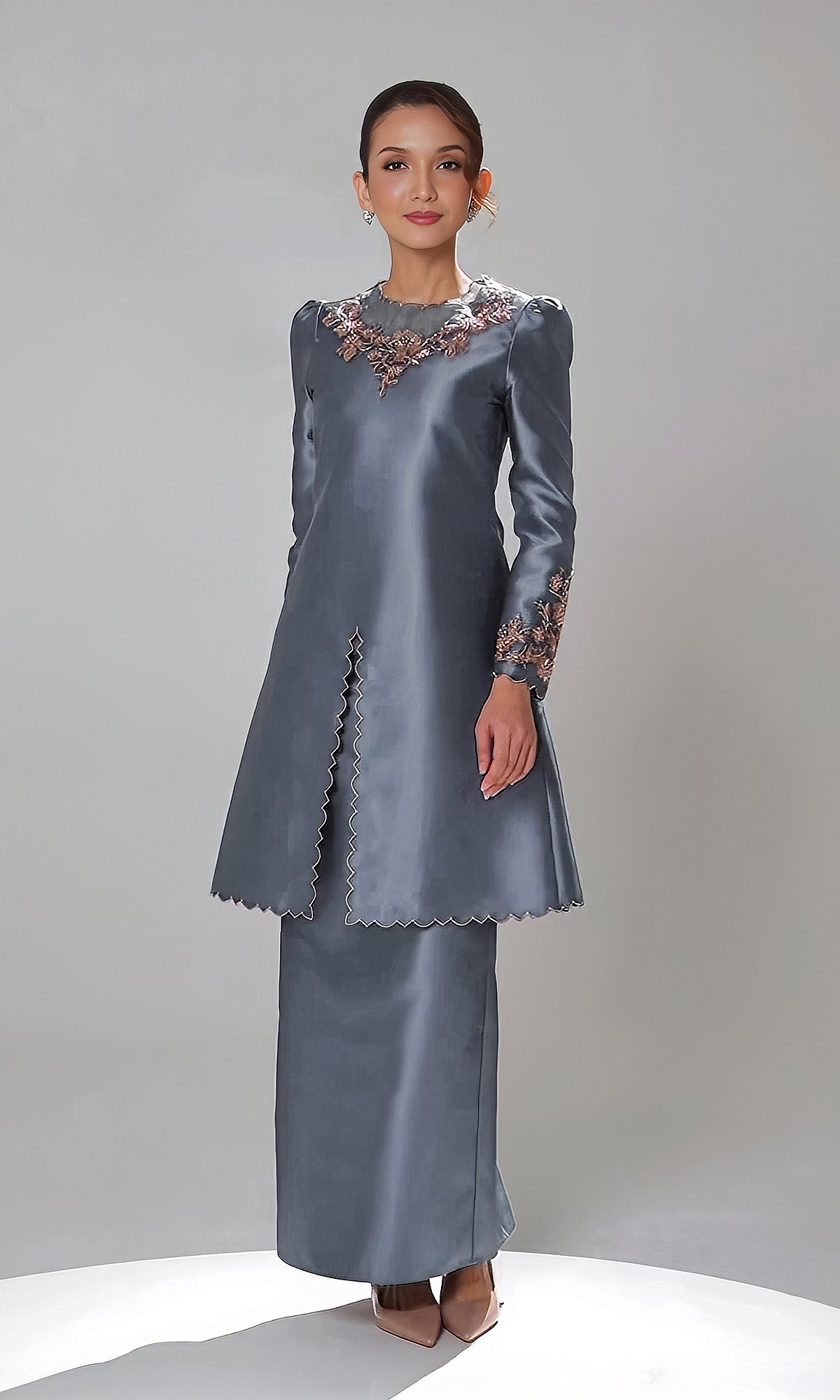 DARIYA KURUNG - ASH BLUE