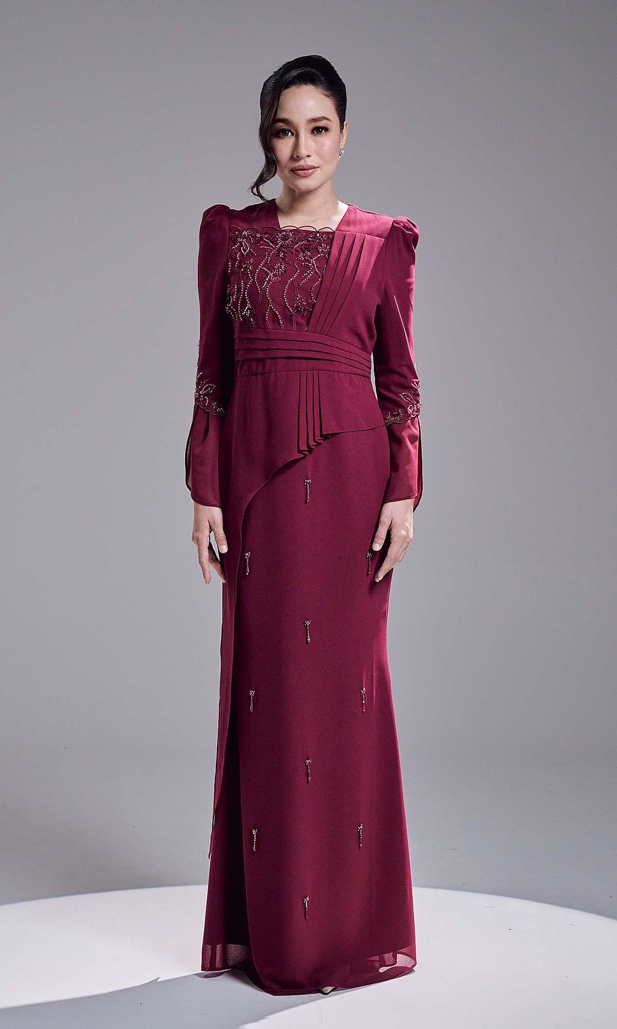 ARIYA DRESS - DARK FUSCHIA ARIYA DRESS - DARK FUSCHIA