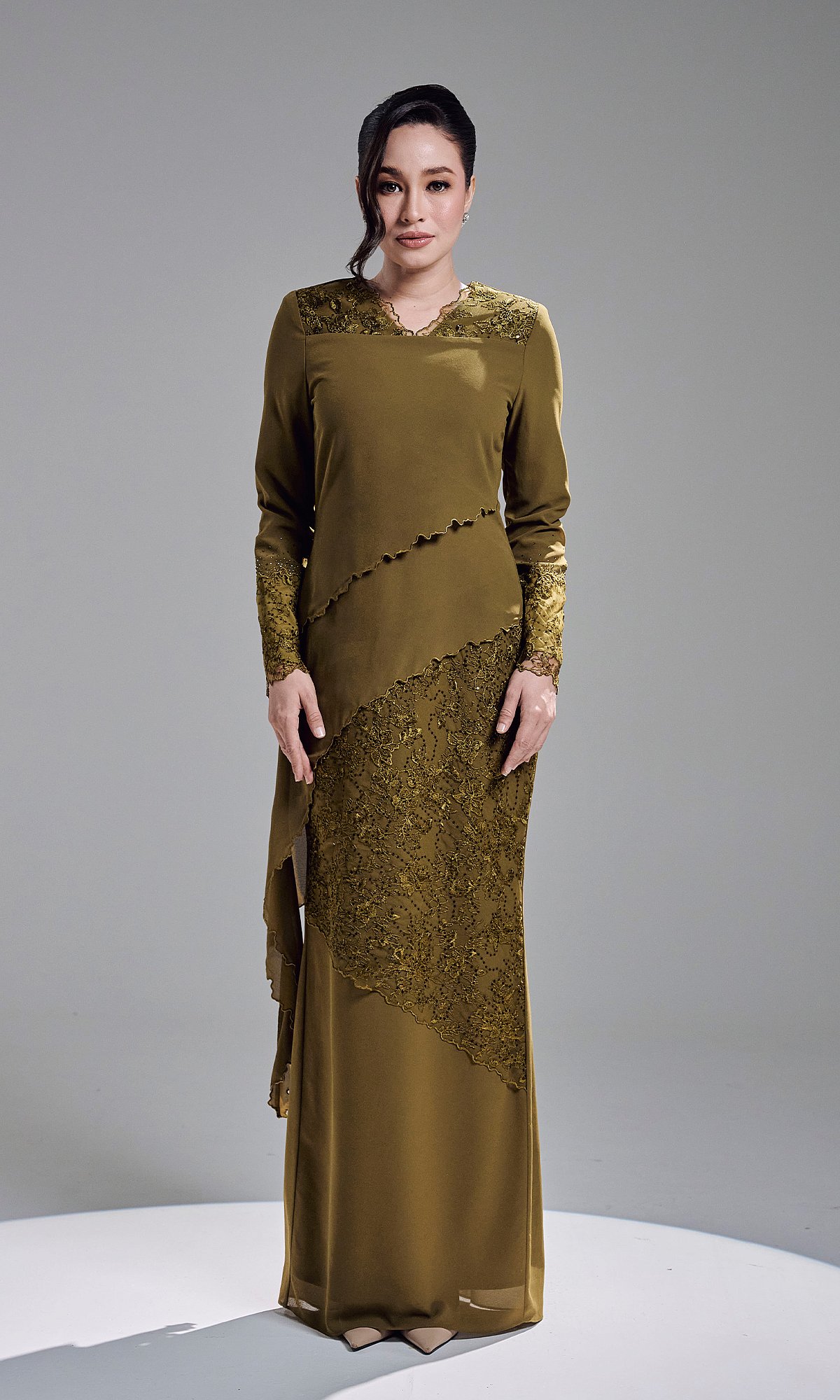 KAREETA DRESS - OLIVE