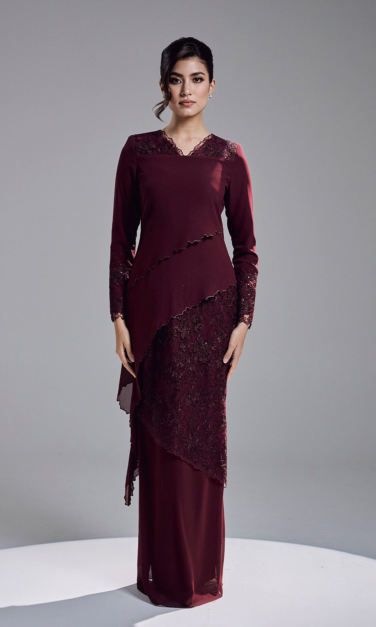 KAREETA DRESS - WINE