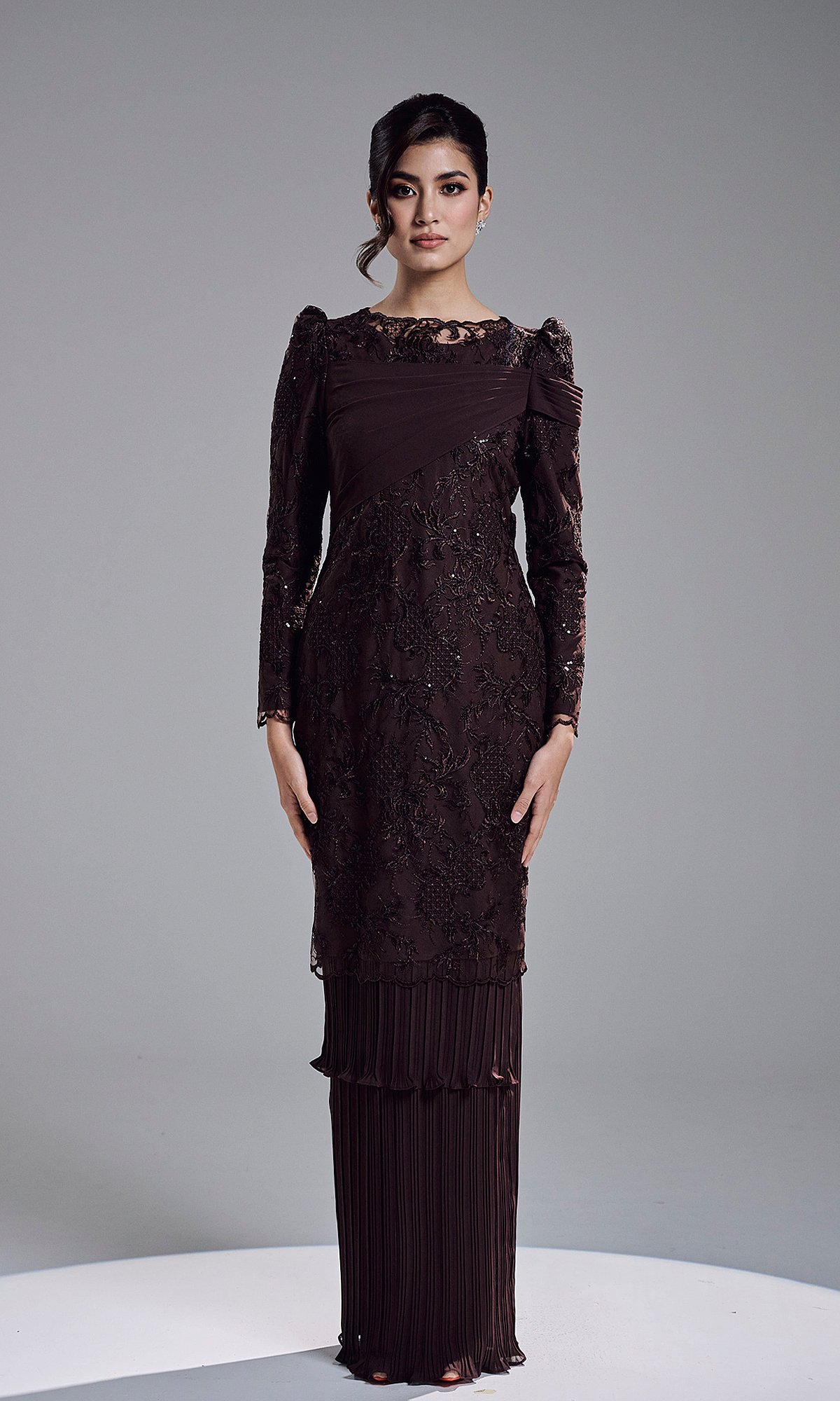 ROZELLE DRESS - MAHOGANY ROZELLE DRESS - MAHOGANY