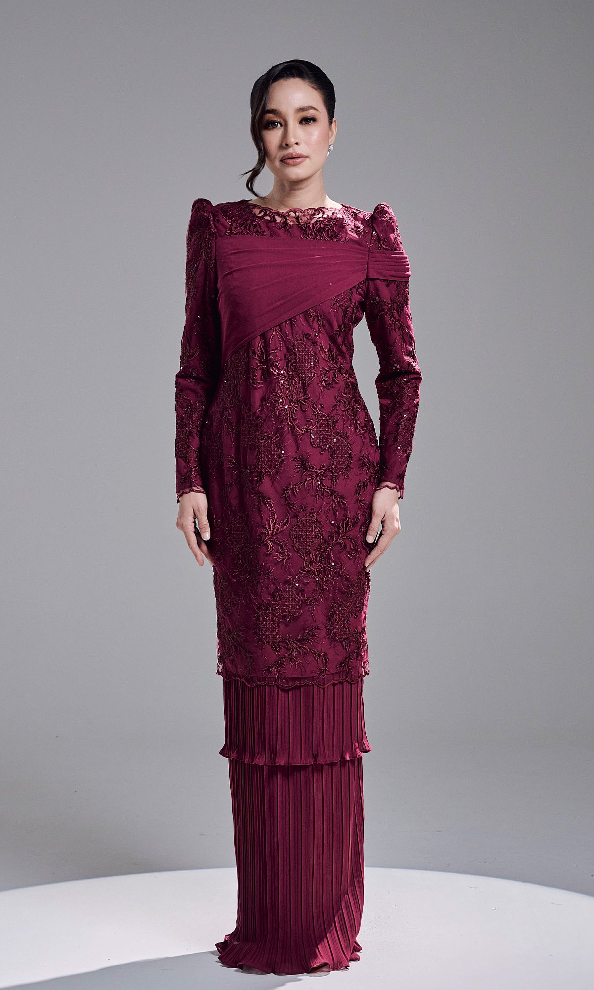 ROZELLE DRESS - DARK FUSCHIA ROZELLE DRESS - DARK FUSCHIA