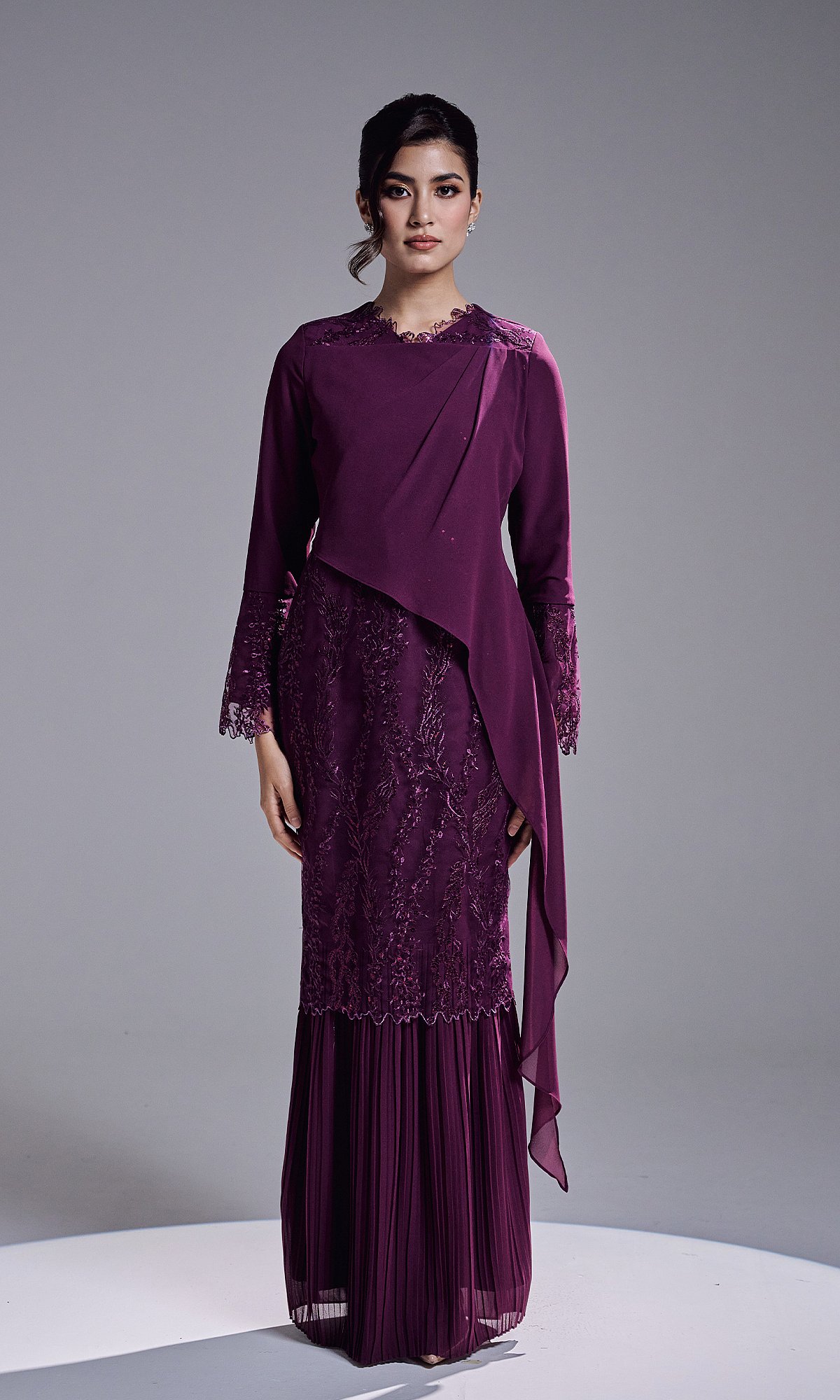 RANIA DRESS - DARK PURPLE