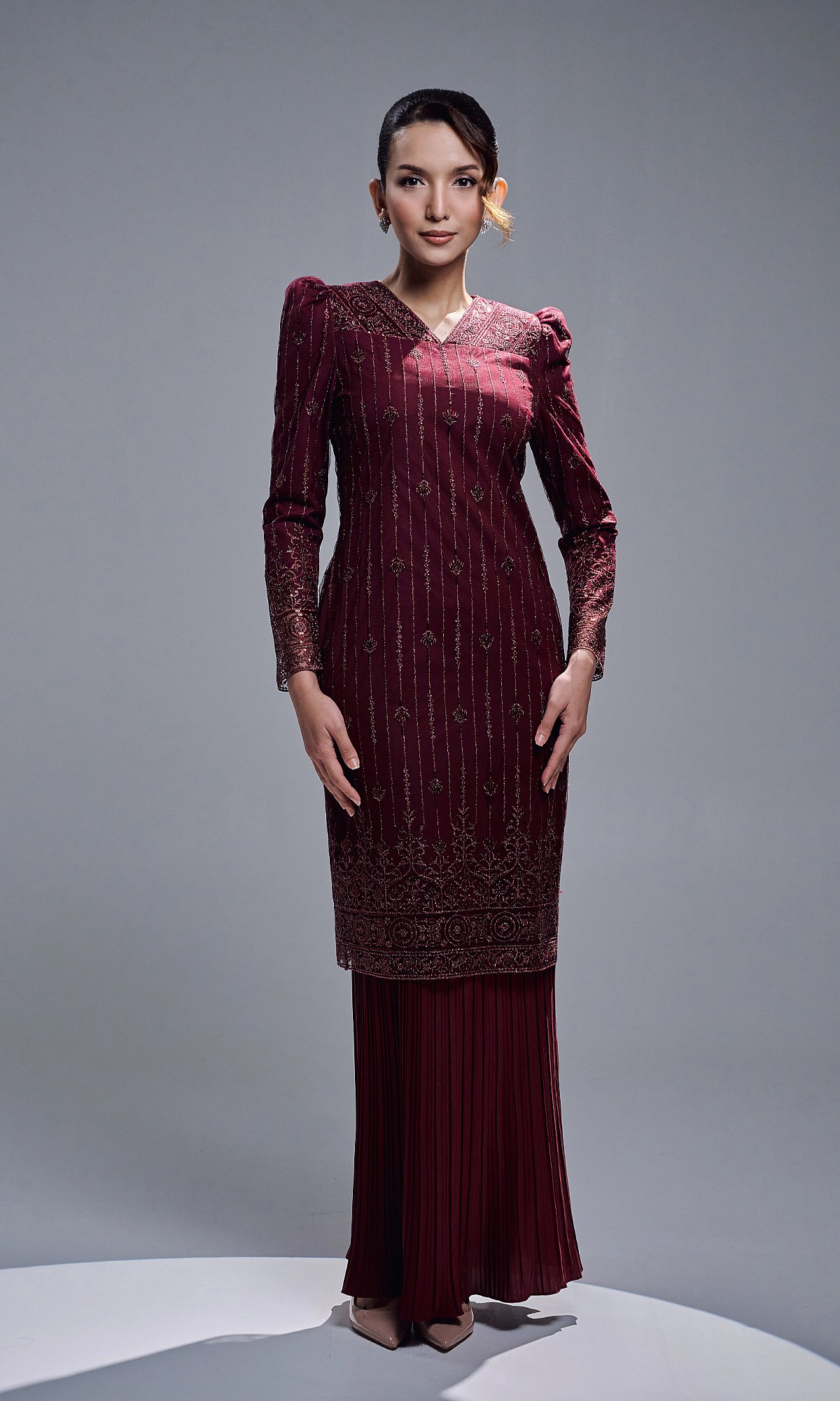 CLARISSA KURUNG - BURGUNDY CLARISSA KURUNG - BURGUNDY