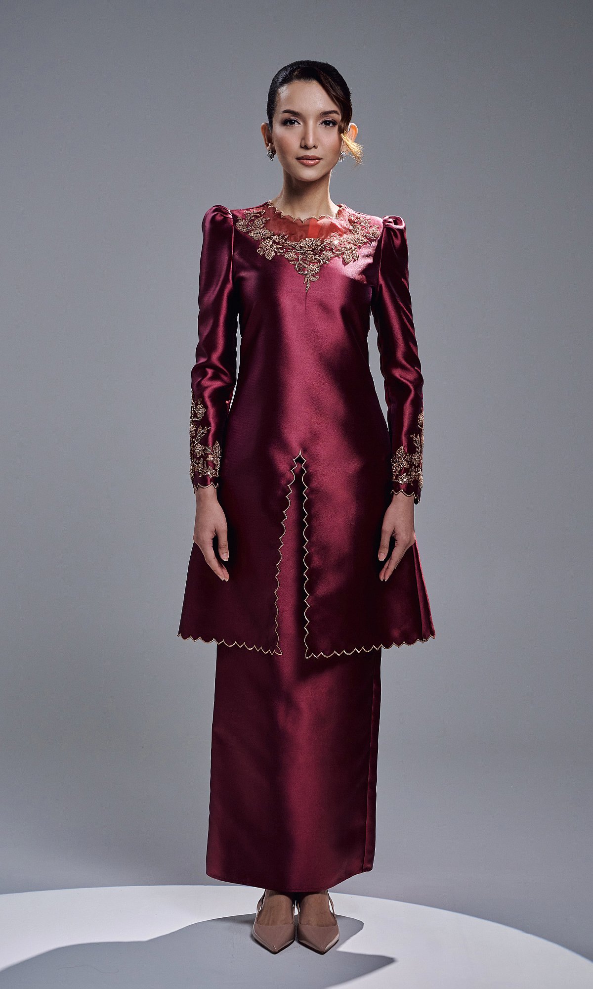 DARIYA KURUNG - BURGUNDY