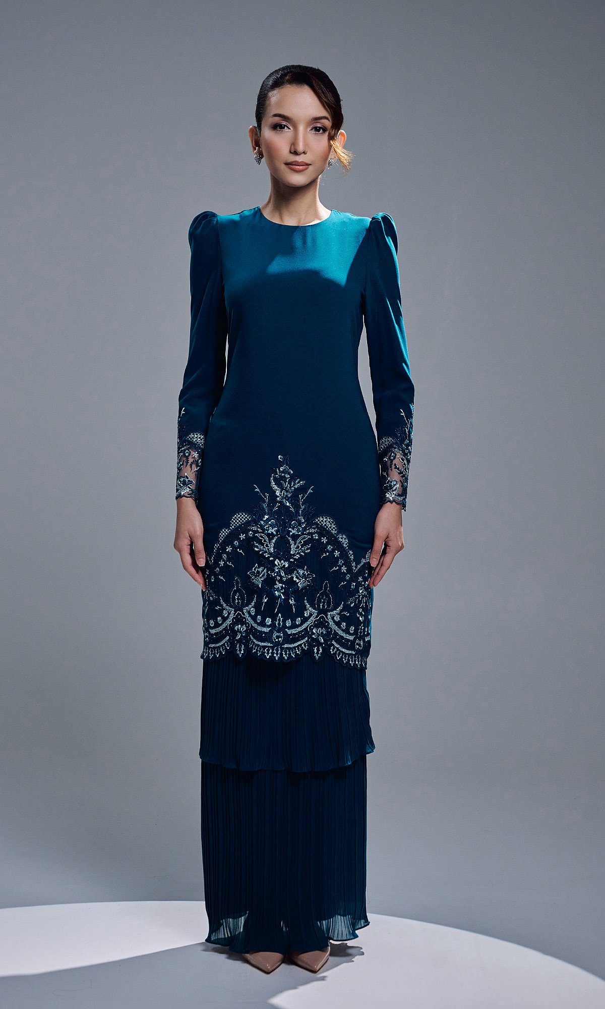 ZENIA KURUNG - TEAL BLUE