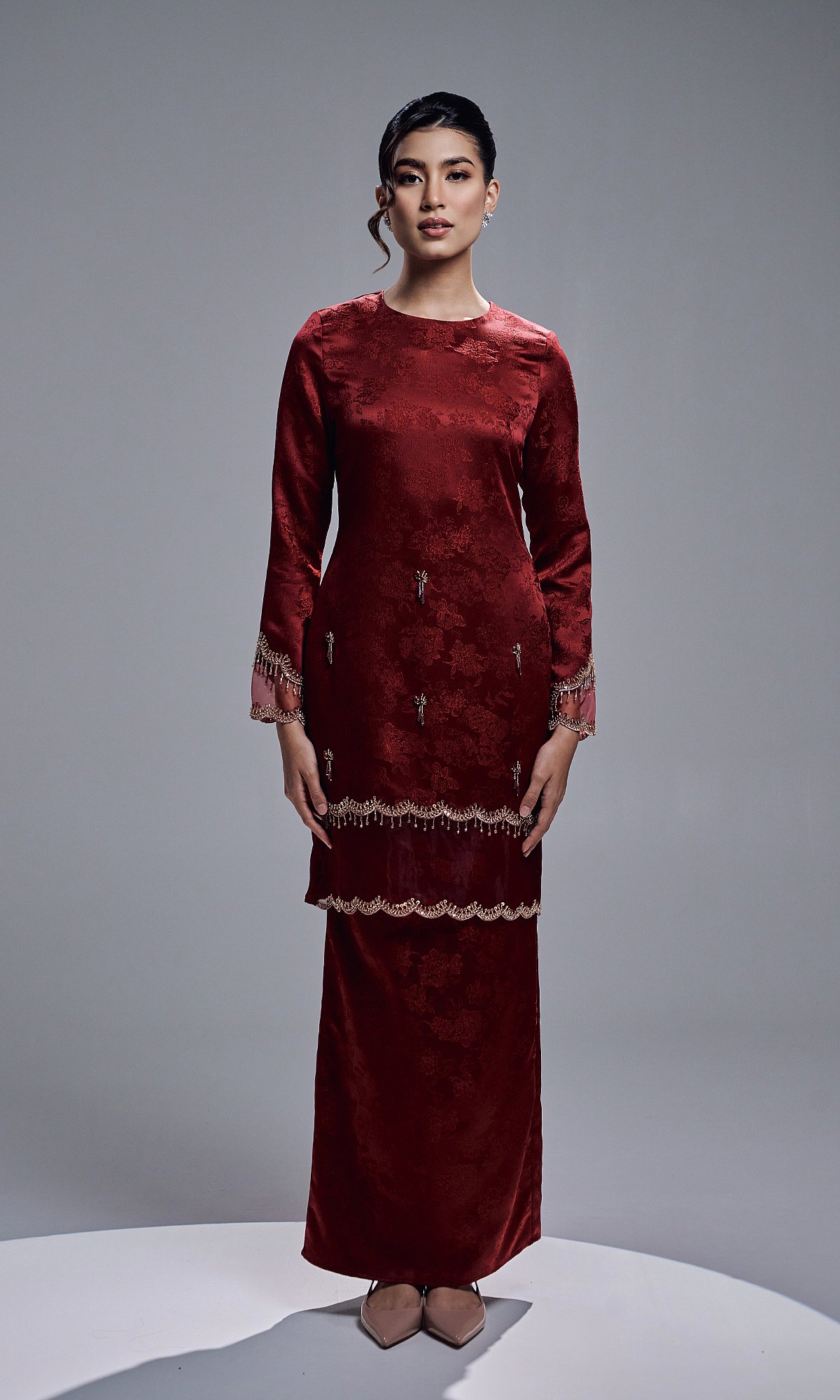 ANAYA KURUNG - MAROON