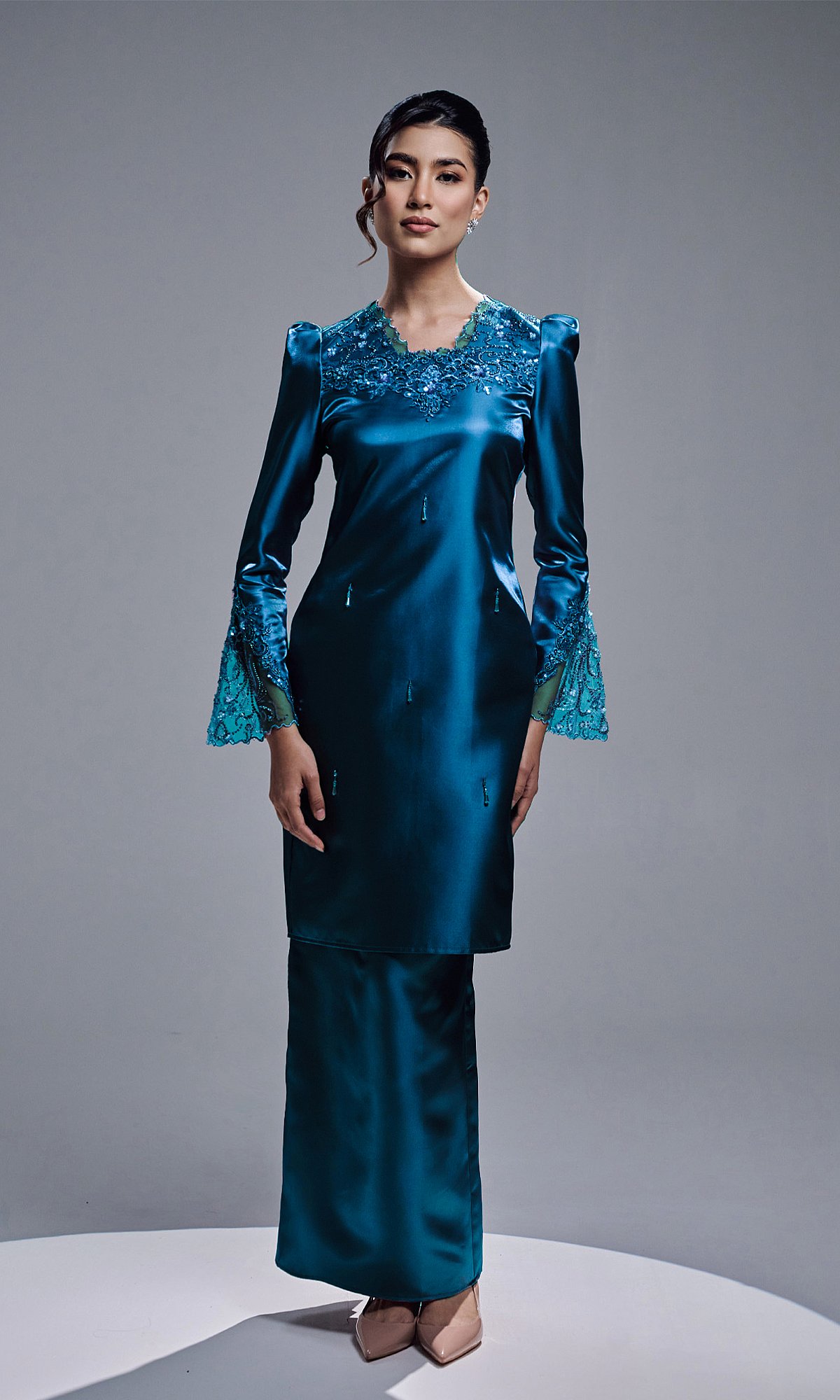 THALINA KURUNG - TEAL BLUE THALINA KURUNG - TEAL BLUE